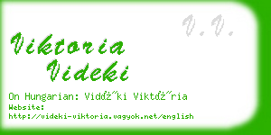 viktoria videki business card